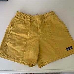 Kids Yellow Patagonia Shorts 100% cotton, NWT